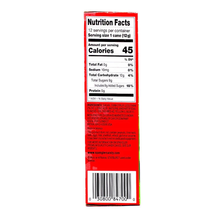 Starburst Candy Canes - 12ct Simple Exclusive 