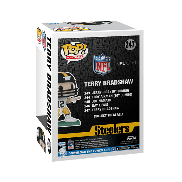 Funko Pop! NFL Legends Steelers: Terry Bradshaw Vinyl Figure Simple magazineracksdirect 