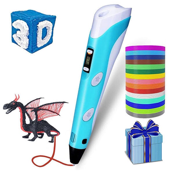 DeluxeDoodle3D Portable Rechargeable 3D Printer Pen (Filament Refills Included) Simple Showcase 