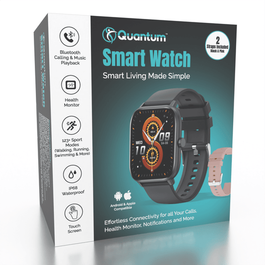 Quantum Smart Watch (2 Straps Included) Simple Quantum  1080