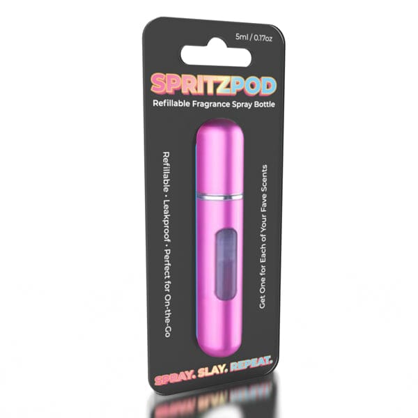 SpritzPod Portable Refillable Fragrance Atomizer 5mL Capacity (Assorted Colors) Simple magazineracksdirect 