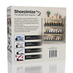 Shoezimize Shoe Stackers for Closet Organization (10pk) Simple Exclusive 