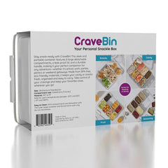 CraveBin Snackle Box Portable Snack Bin Simple Exclusive 