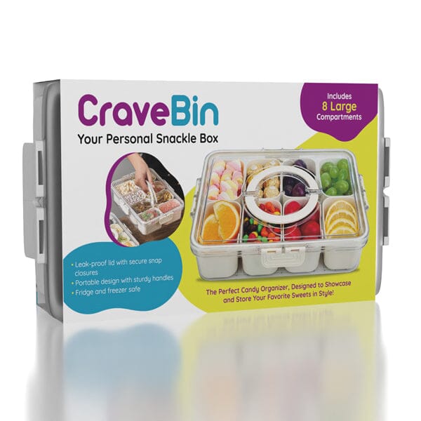 CraveBin Snackle Box Portable Snack Bin Simple Exclusive 