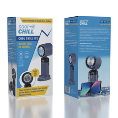 Cool Chill Fan with Ice Plate Blue Simple Cool Chill 