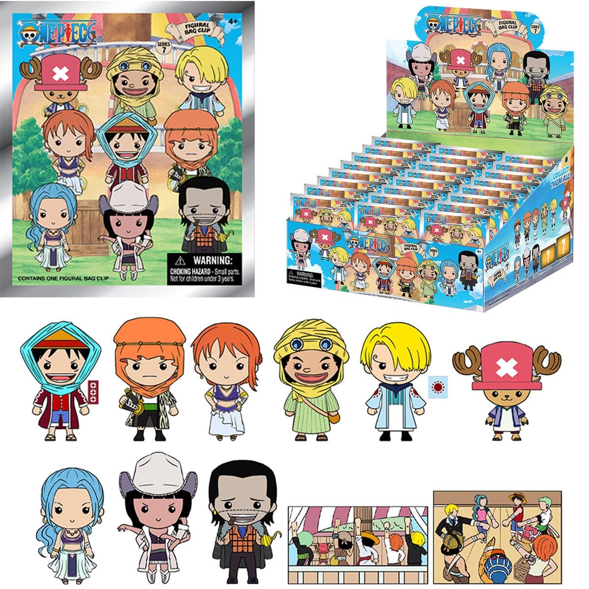 3D Anime: One Piece Foam Bag Clip Series 7 Blind Bag (1pc) Simple One Piece 
