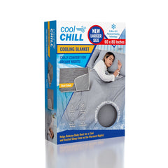 Cool Chill Cooling Lightweight Breathable Blanket Grey - Large Simple Cool Chill 