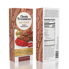 Dubai Chocolate Bar Limited Edition Red Velvet by Oasis Treasures (75g) Simple Oasis Treasures 