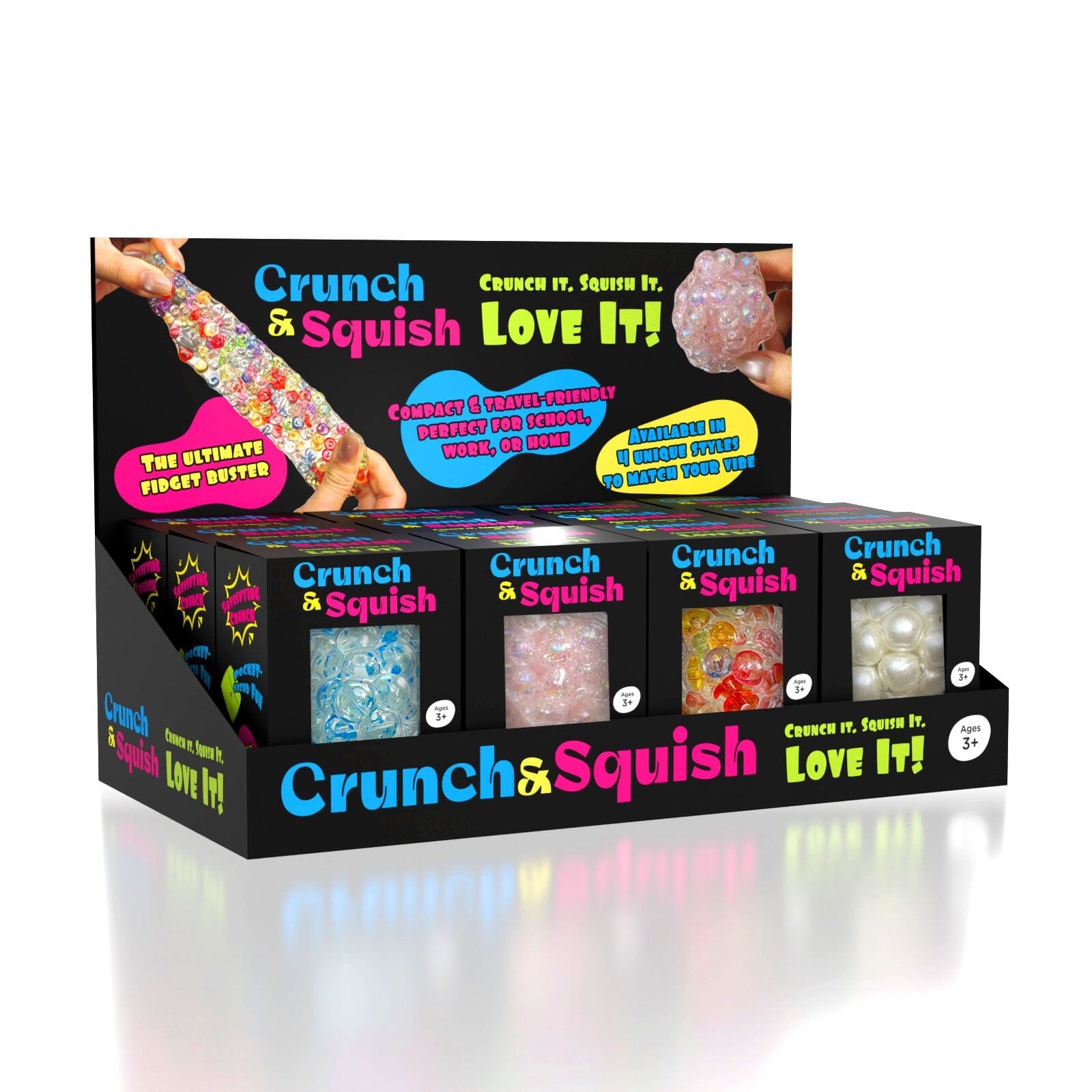 Crunch & Squish Crunchy Squishy Stress Ball Fidget Toy (Color Ships Assorted) - Ships Late March Simple Exclusive 