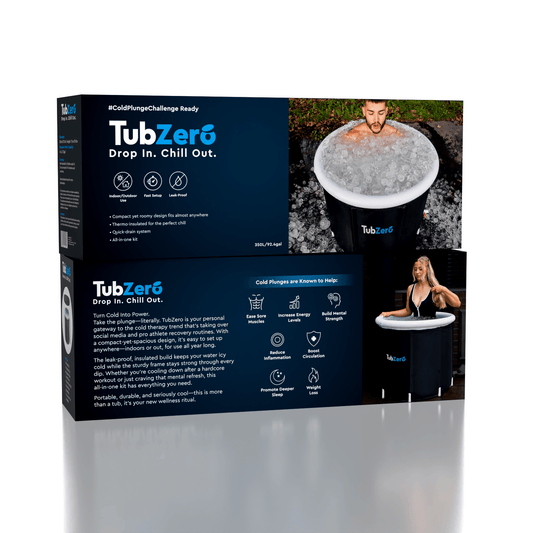 TubZero 2.5ft Tall Inflatable Ice Plunge Tub Simple Exclusive 