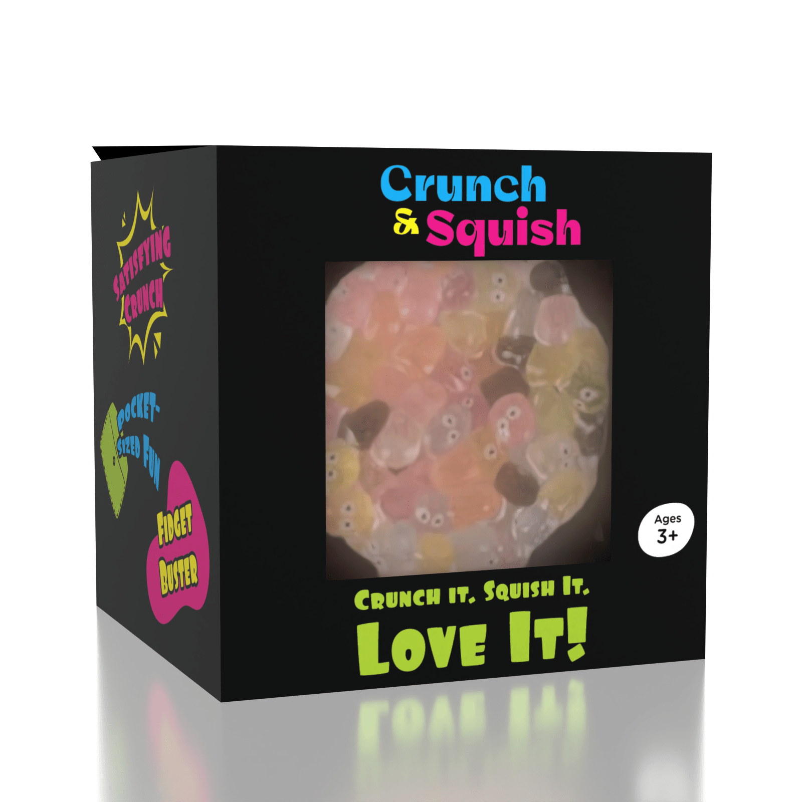 Crunch & Squish Candy Series Crunchy Squishy Stress Ball Fidget Toy (1pc) Color Ships Assorted Simple Exclusive 