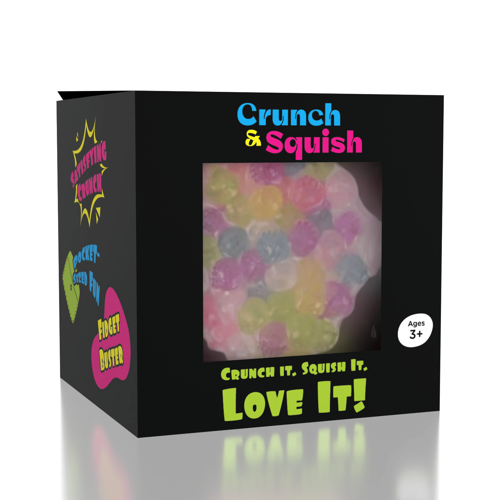 Crunch & Squish Candy Series Crunchy Squishy Stress Ball Fidget Toy (1pc) Color Ships Assorted Simple Exclusive 