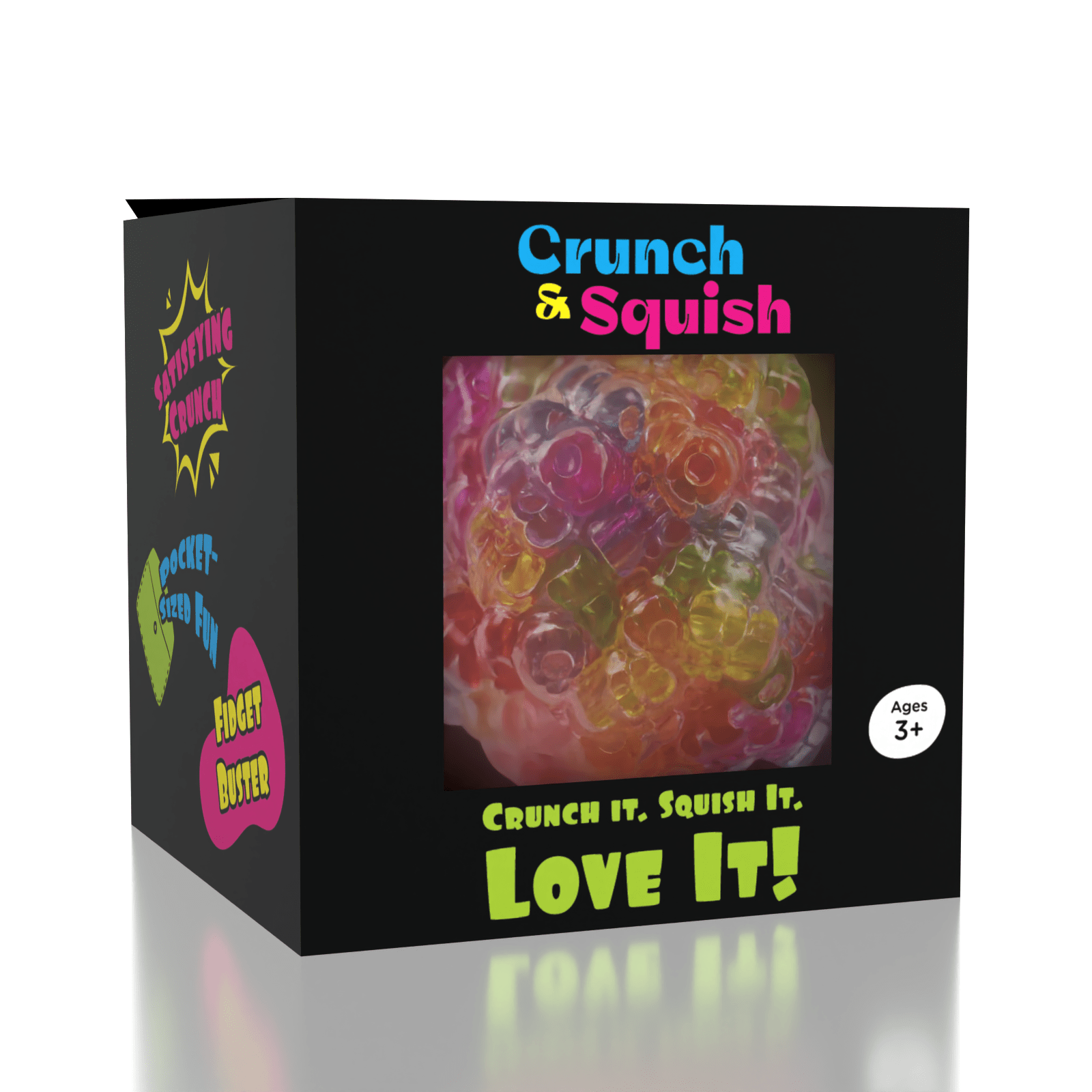 Crunch & Squish Candy Series Crunchy Squishy Stress Ball Fidget Toy (1pc) Color Ships Assorted Simple Exclusive 