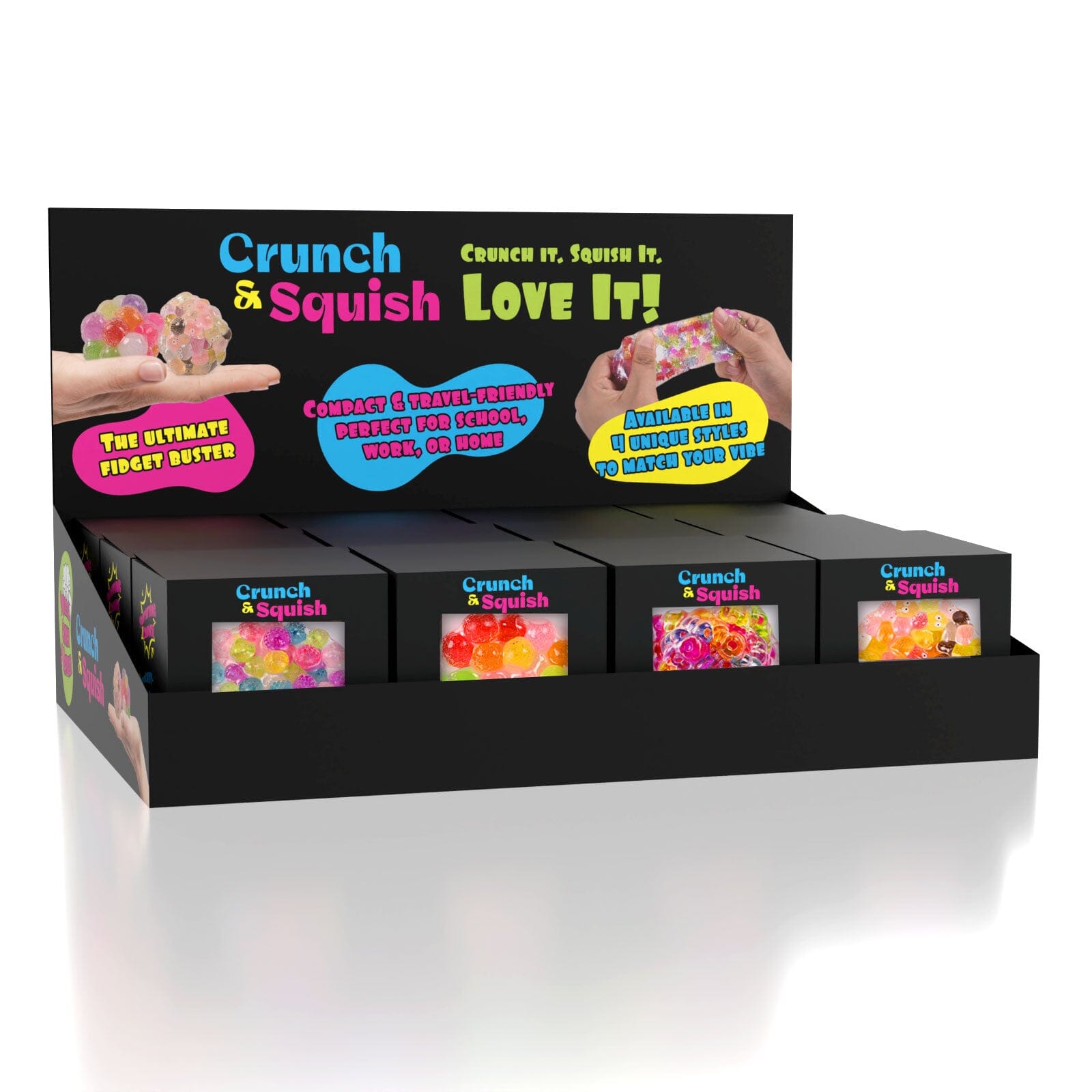 Crunch & Squish Candy Series Crunchy Squishy Stress Ball Fidget Toy (1pc) Color Ships Assorted Simple Exclusive 