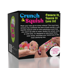 Crunch & Squish Candy Series Crunchy Squishy Stress Ball Fidget Toy (1pc) Color Ships Assorted Simple Exclusive 