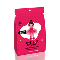 The LOOP Brigade: DIY Crochet Plush Toy Complete Kit For Beginners - Starlet the Ballerina Simple Exclusive 