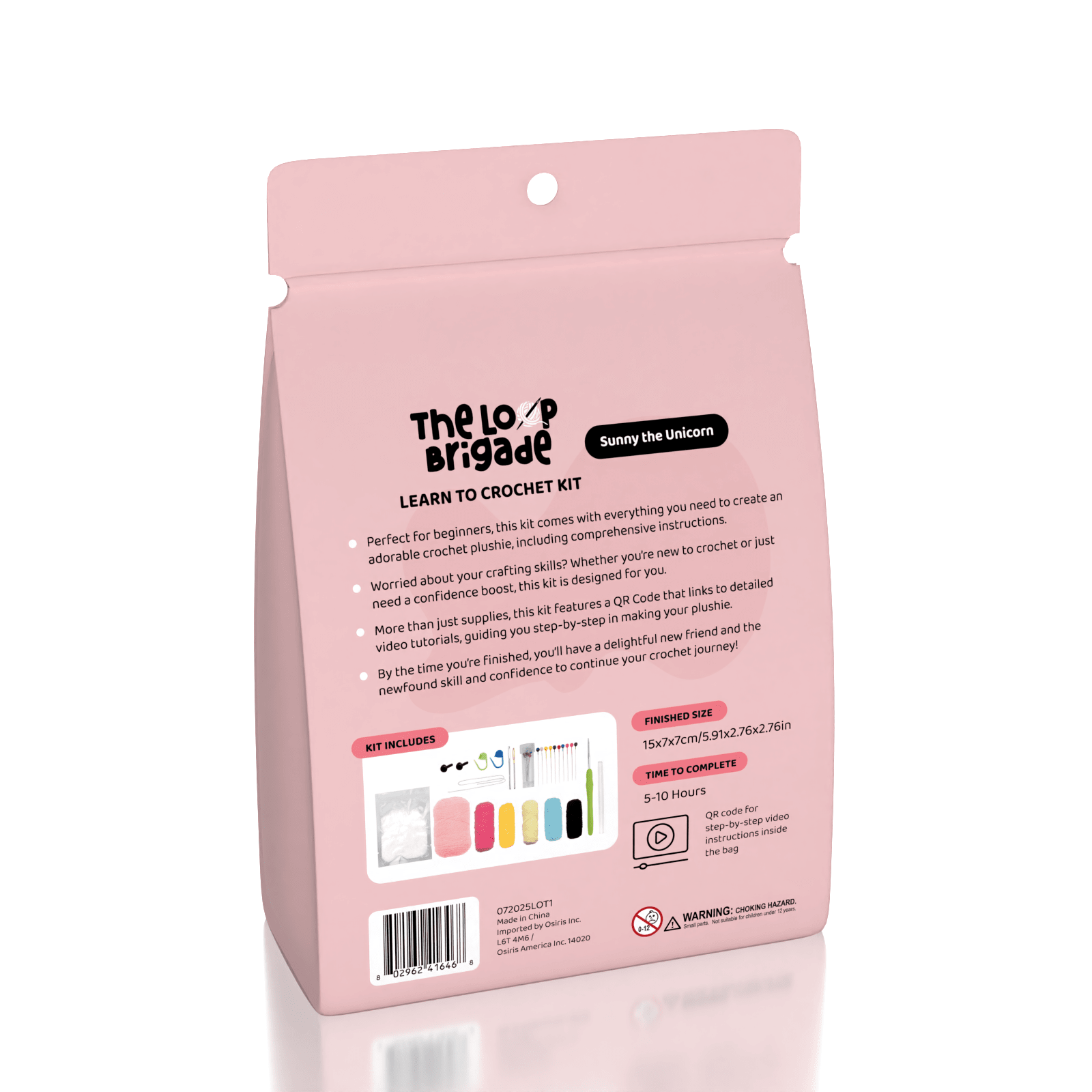 The LOOP Brigade: DIY Crochet Plush Toy Complete Kit For Beginners - Sunny the Unicorn Simple Exclusive 