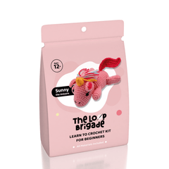 The LOOP Brigade: DIY Crochet Plush Toy Complete Kit For Beginners - Sunny the Unicorn Simple Exclusive 