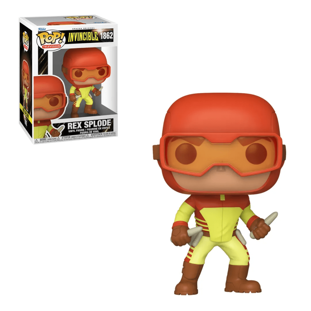Funko Pop! Invincible: Rex Splode Vinyl Figure – With Chase Exclusive (Style May Vary) Simple Funko 