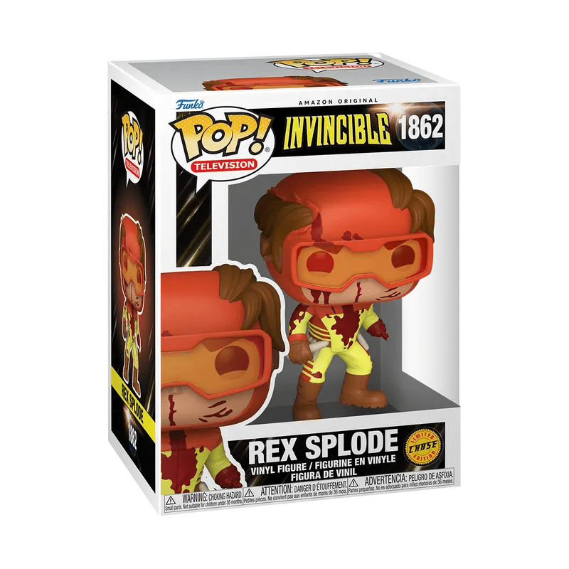 Funko Pop! Invincible: Rex Splode Vinyl Figure – With Chase Exclusive (Style May Vary) Simple Funko 