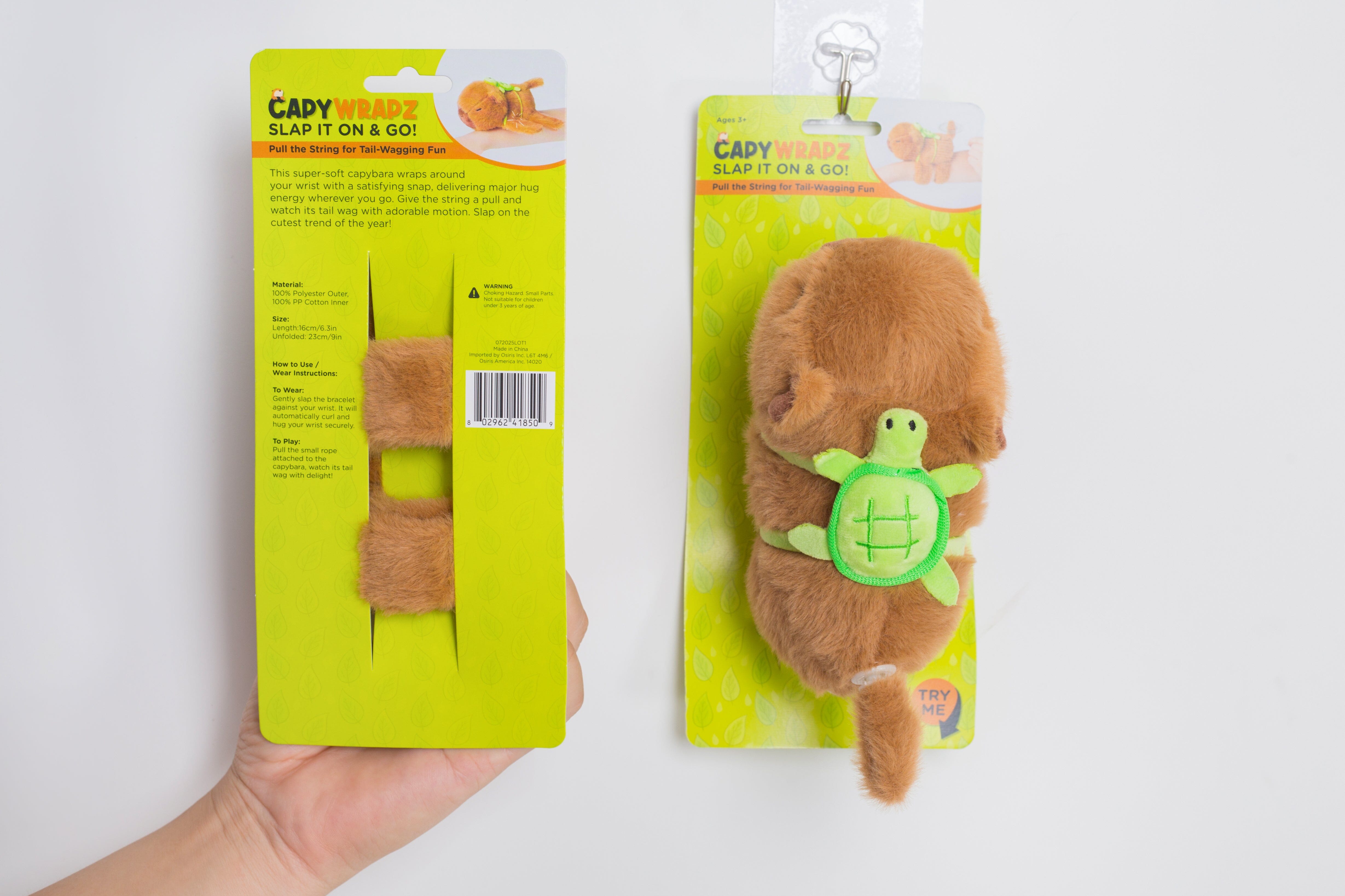Capywrapz: Capybara Plush Toy Wrist Band Simple Exclusive 