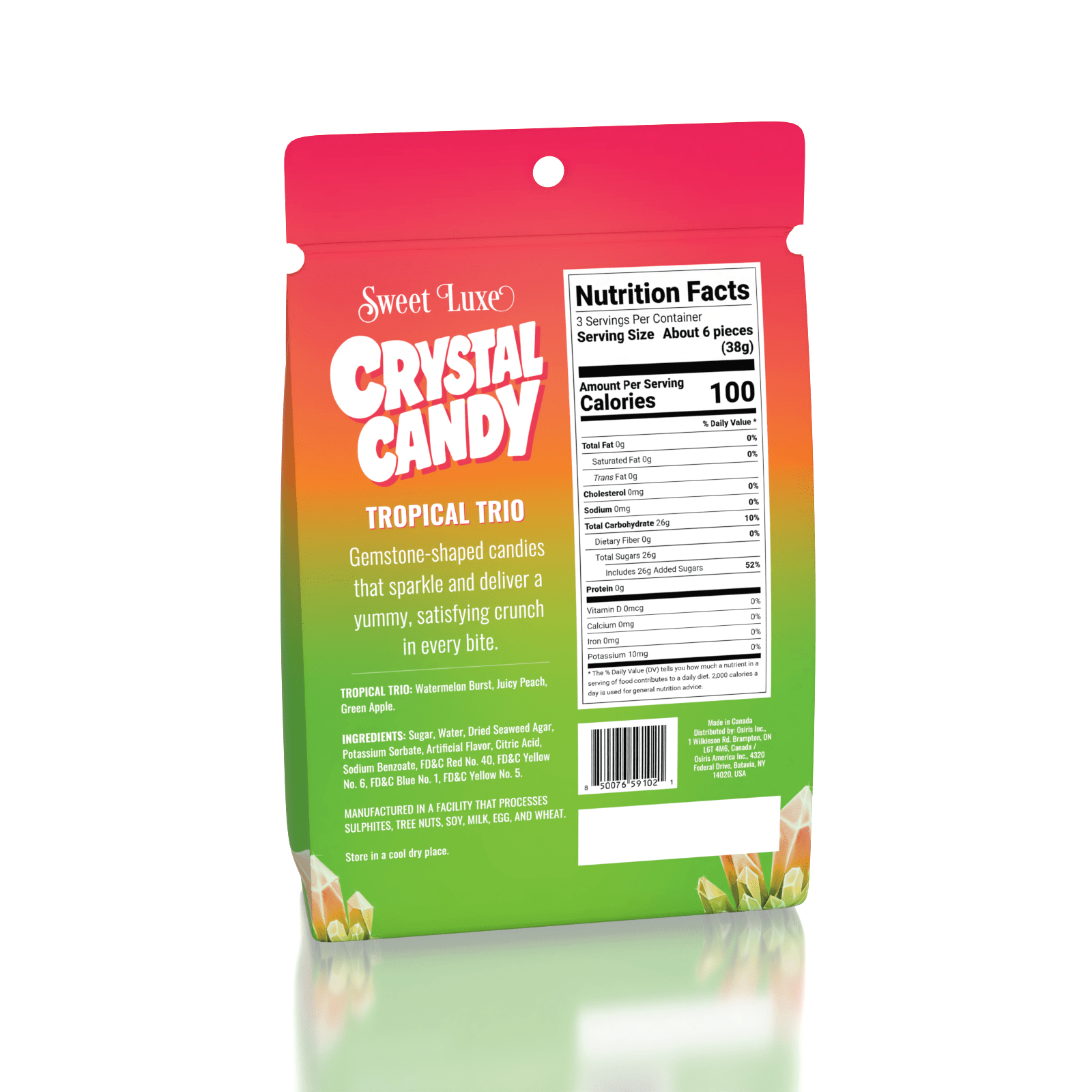 Sweet Luxe™ Extra Crunchy Crystal Candy - Tropical Trio Flavor Mix (WS) 03 Simple Sweet Luxe 