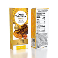 Dubai Chocolate Bar Limited Edition Toffee by Oasis Treasures (75g) Simple Oasis Treasures 