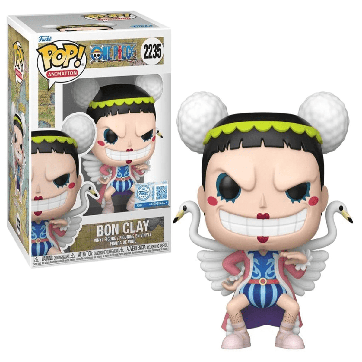 Funko Pop! Anime: One Piece - Bon Clay with Chase Exclusive Vinyl Figure Simple Funko 