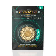 The Fiddzle: Metal Fidget Spinner Simple 3D Treasures Round 