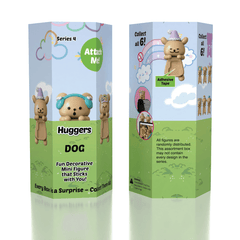 Dog Huggers: The Phone Hugging Animals Series 4 Collectable Figurine Blind Bag (1pc) Simple Exclusive 