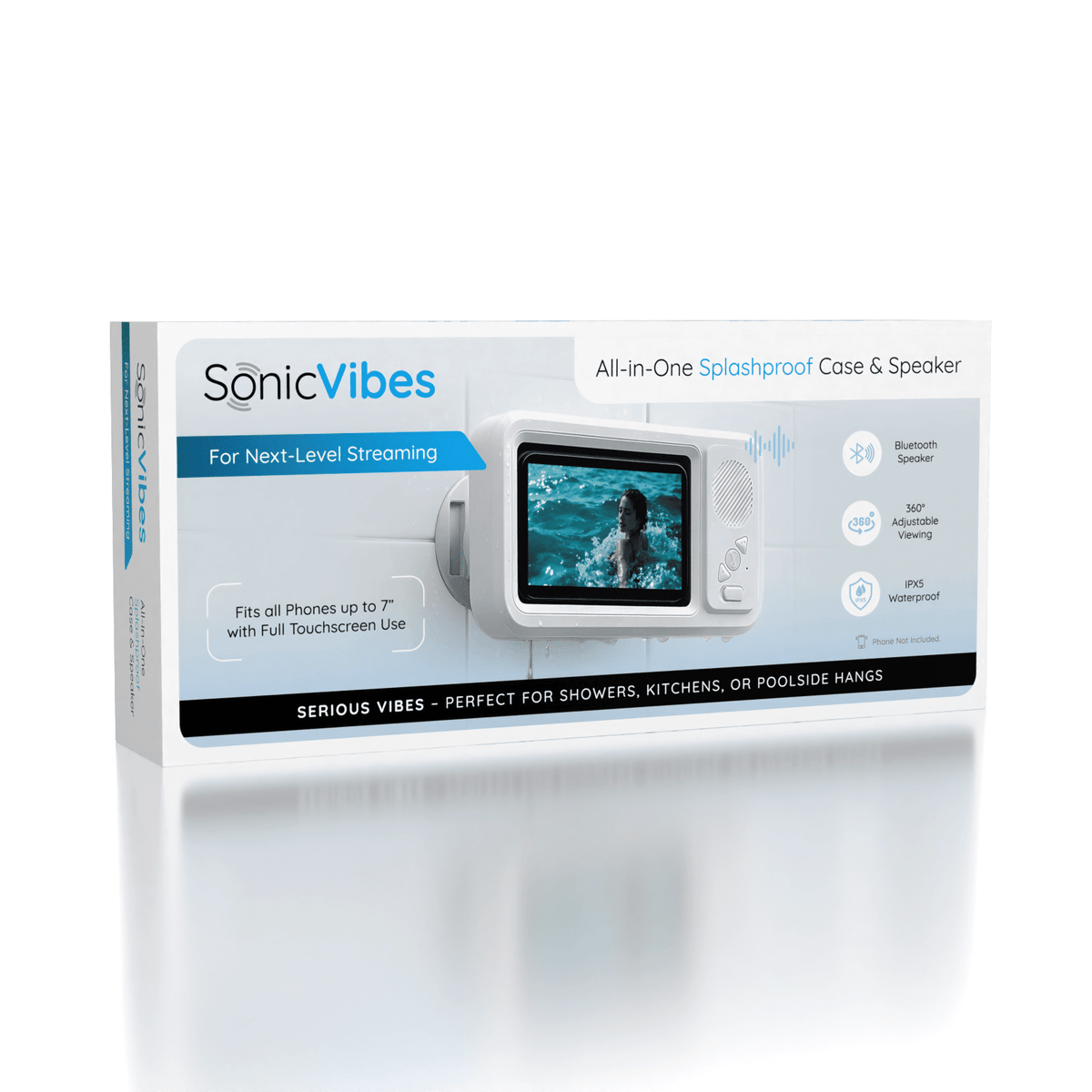 Sonic Vibes: All-in-One Splashproof Case & Speaker Simple Exclusive 