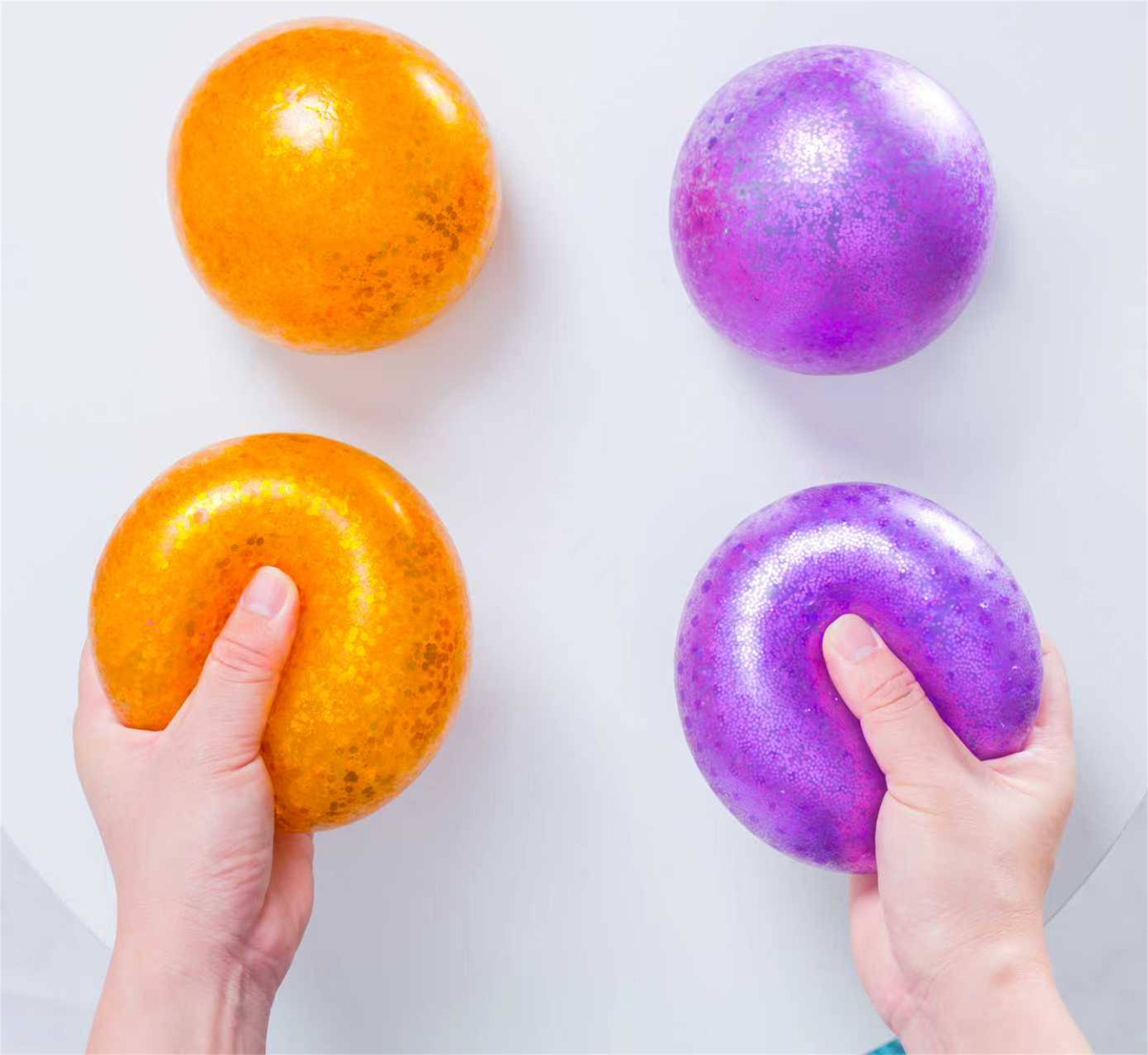 GlitterMoods - Metallic Stress Ball Fidget Toy Simple Glitter Moods 