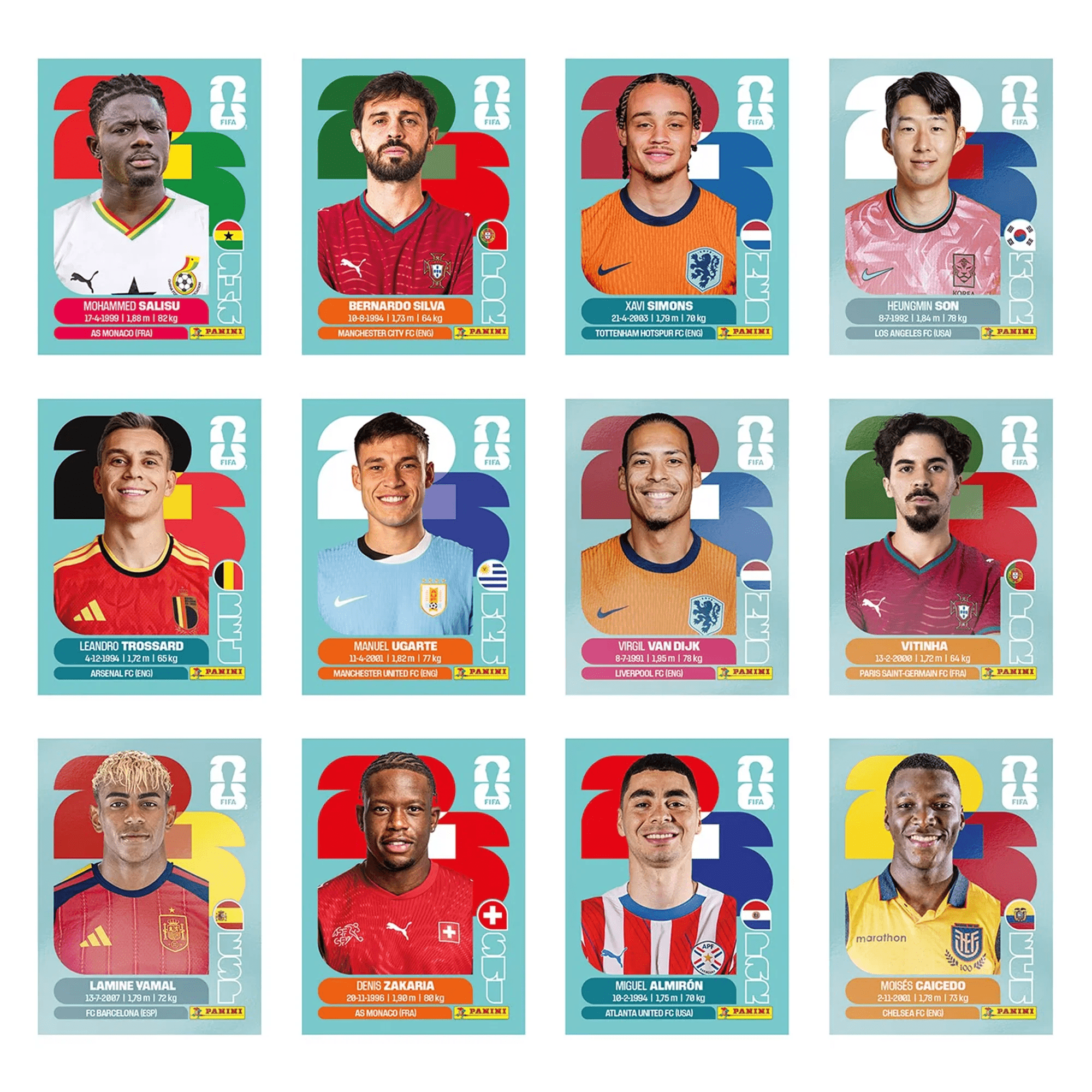 Panini x FIFA World Cup 2026 Sticker Pack (7 Stickers) Simple Panini 