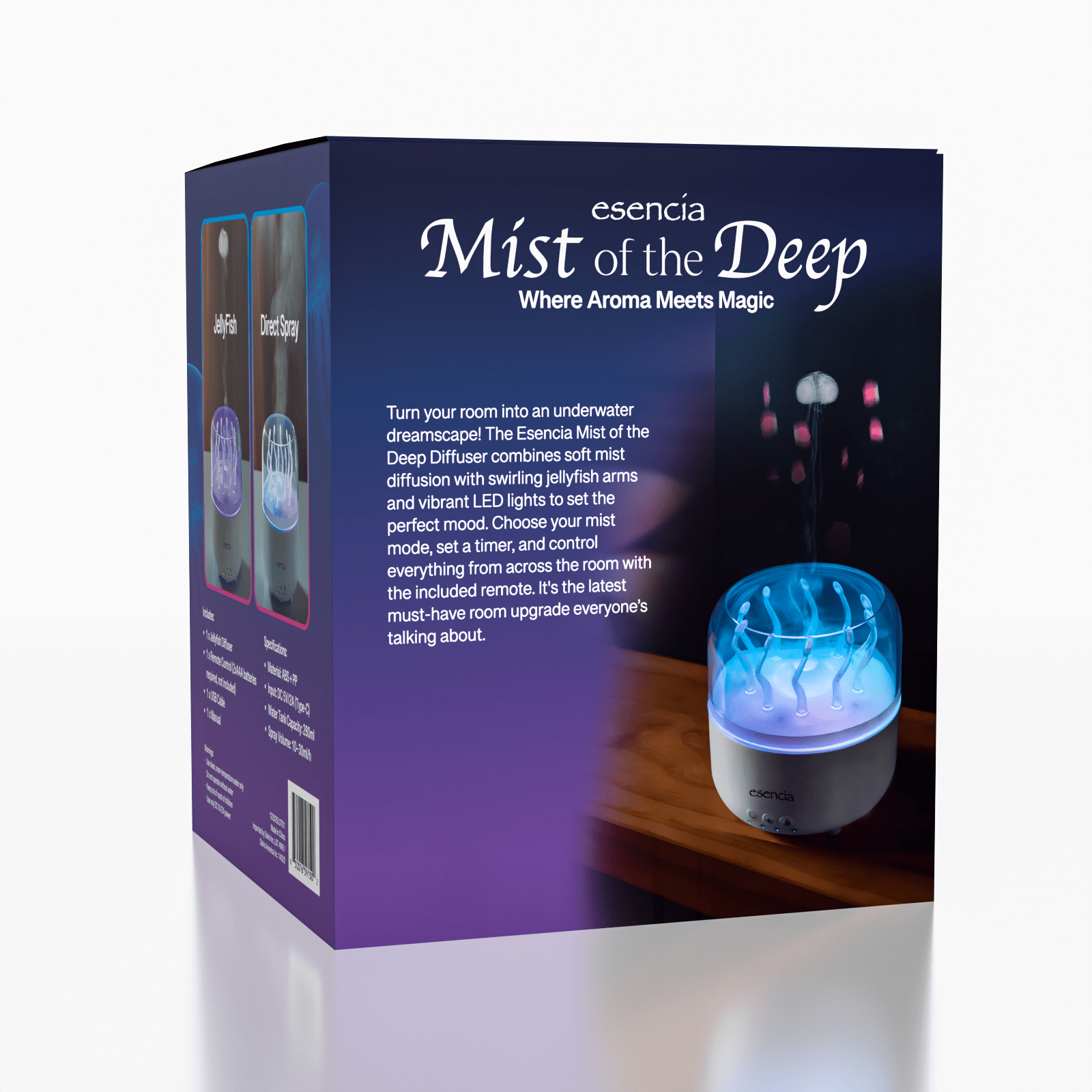 Esencia Mist of the Deep Jellyfish Essential Oil Diffuser (280mL ...