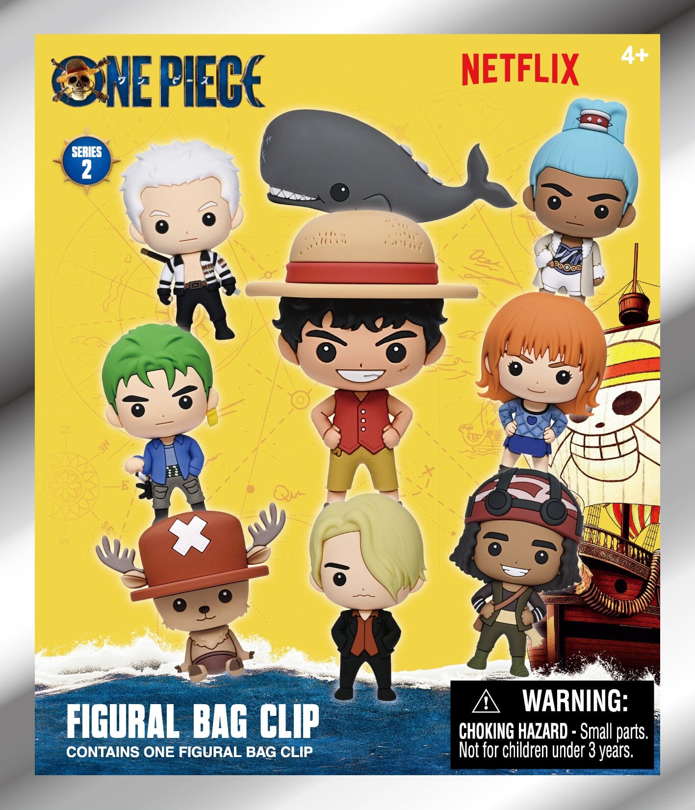 3D Anime: Netflix - One Piece Live Action Series 2 3D Foam Bag Clip (1pc) Simple One Piece 