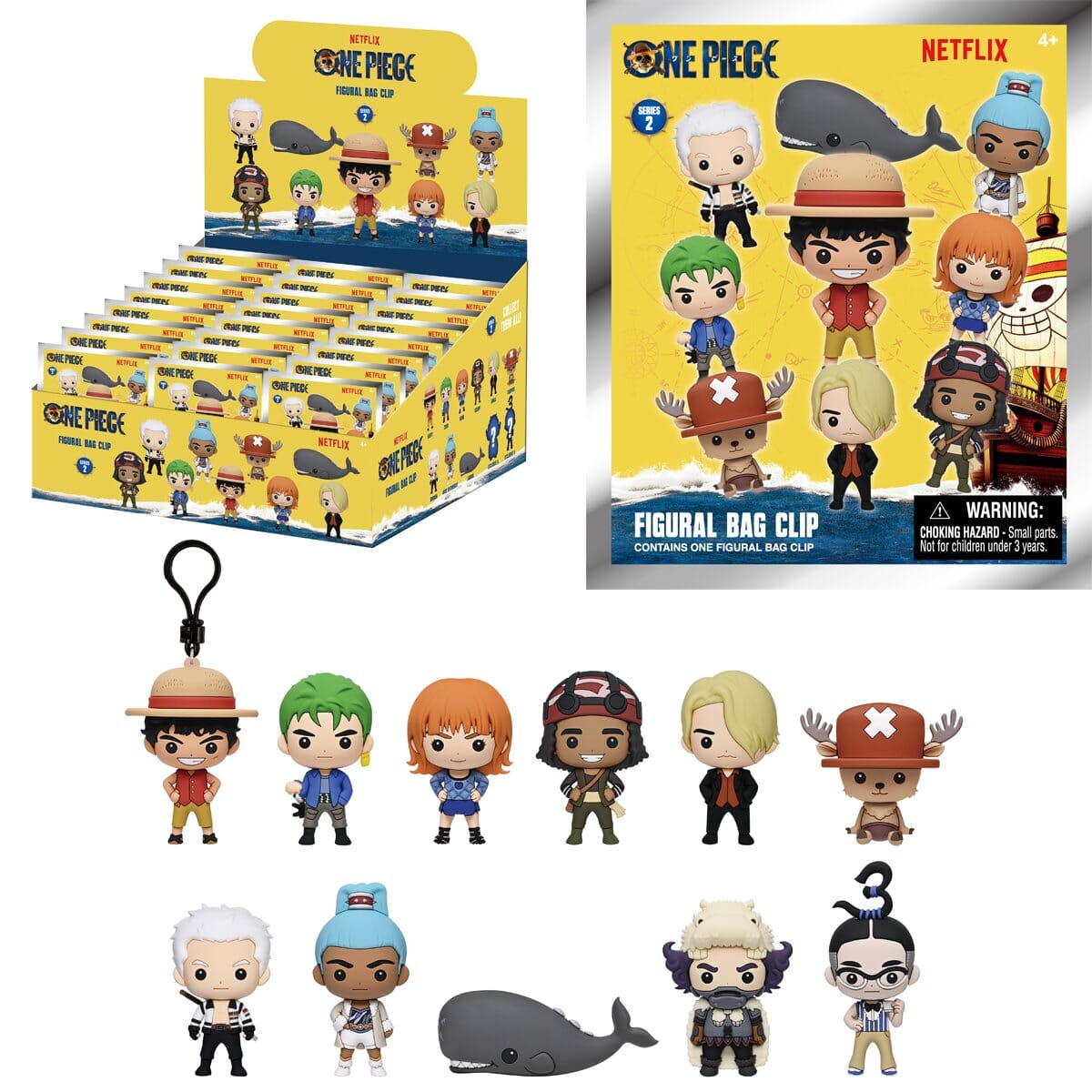 3D Anime: Netflix - One Piece Live Action Series 2 3D Foam Bag Clip (1pc) Simple One Piece 