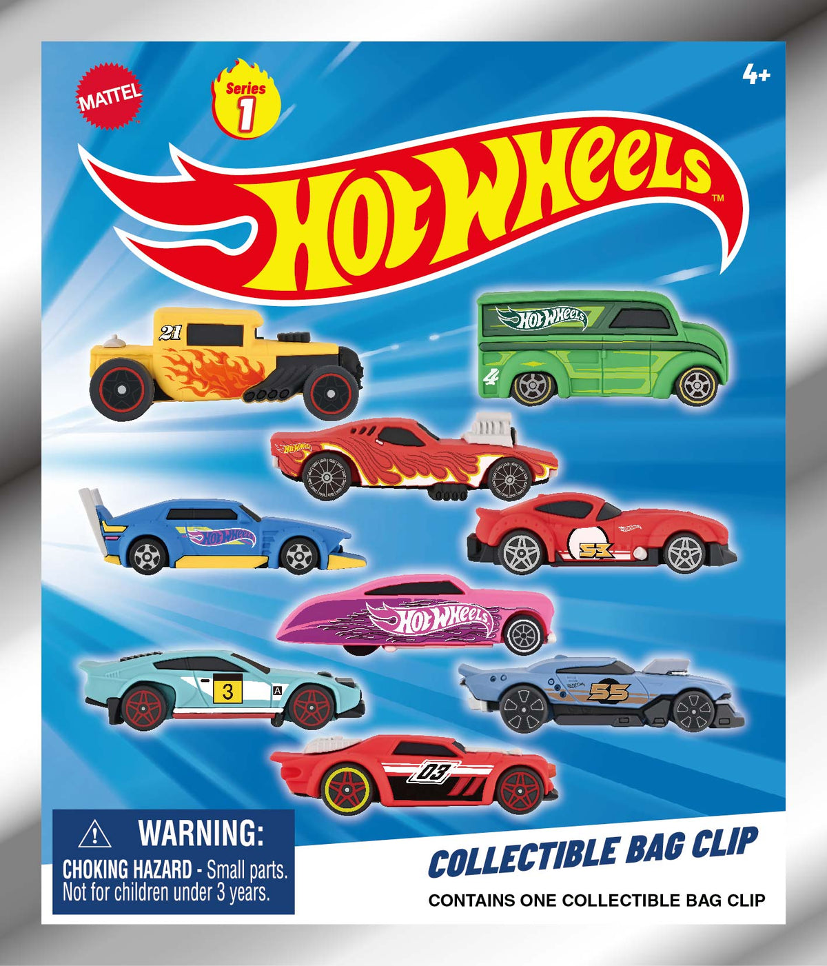 3D Anime: Hot Wheels 3D Foam Bag Clip Series 1 (1pc)