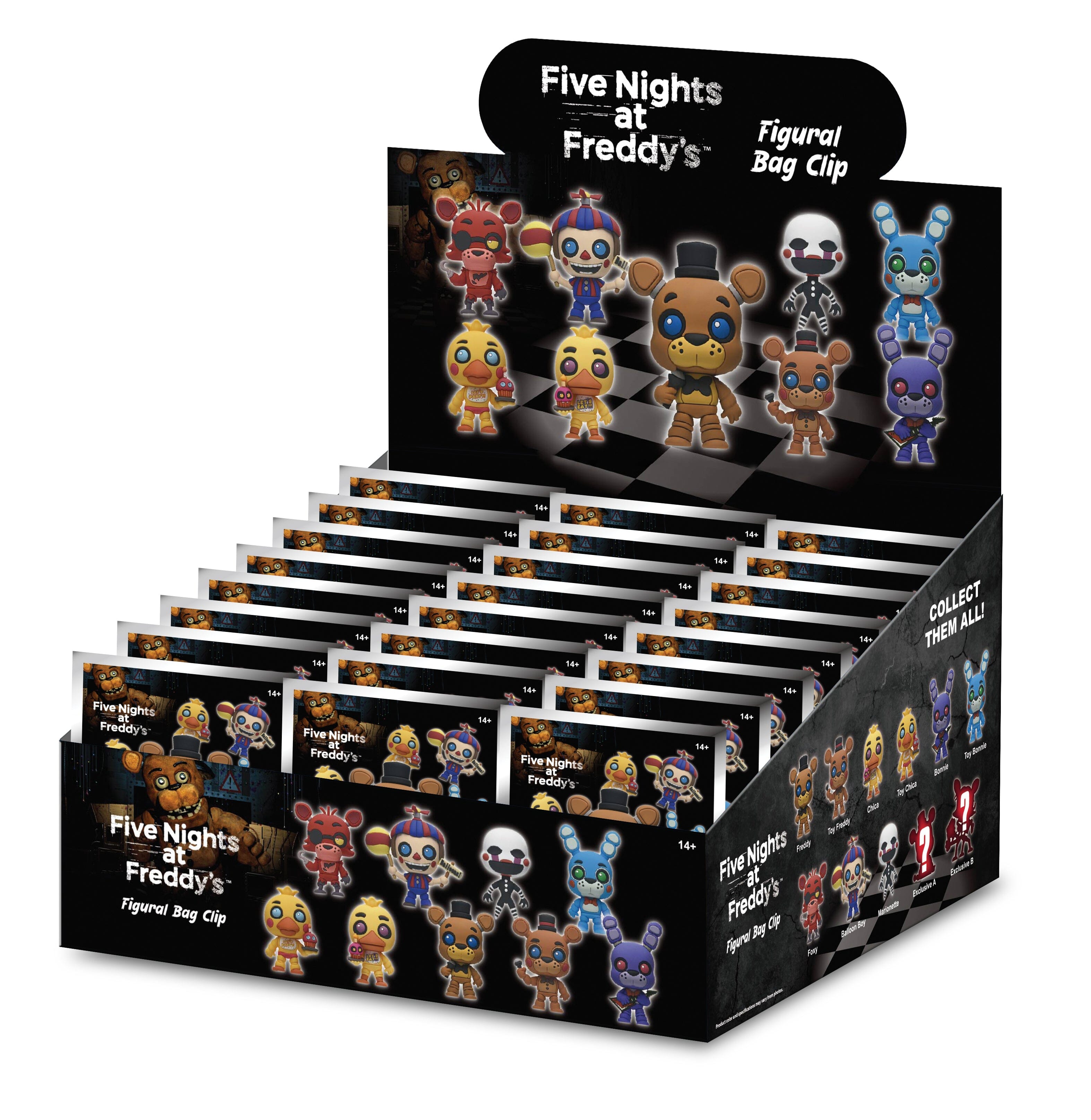 3D Anime: Five Nights At Freddy's Series 1 3D Foam Bag Clip (1pc) Simple 3D Anime 