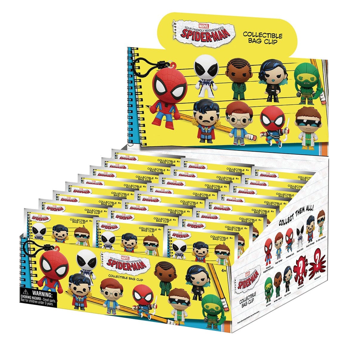3D Anime: Marvel Your Friendly Neighborhood Spider-Man Series 2 Foam Bag Clip Blind Bag (1pc) Simple Marvel 