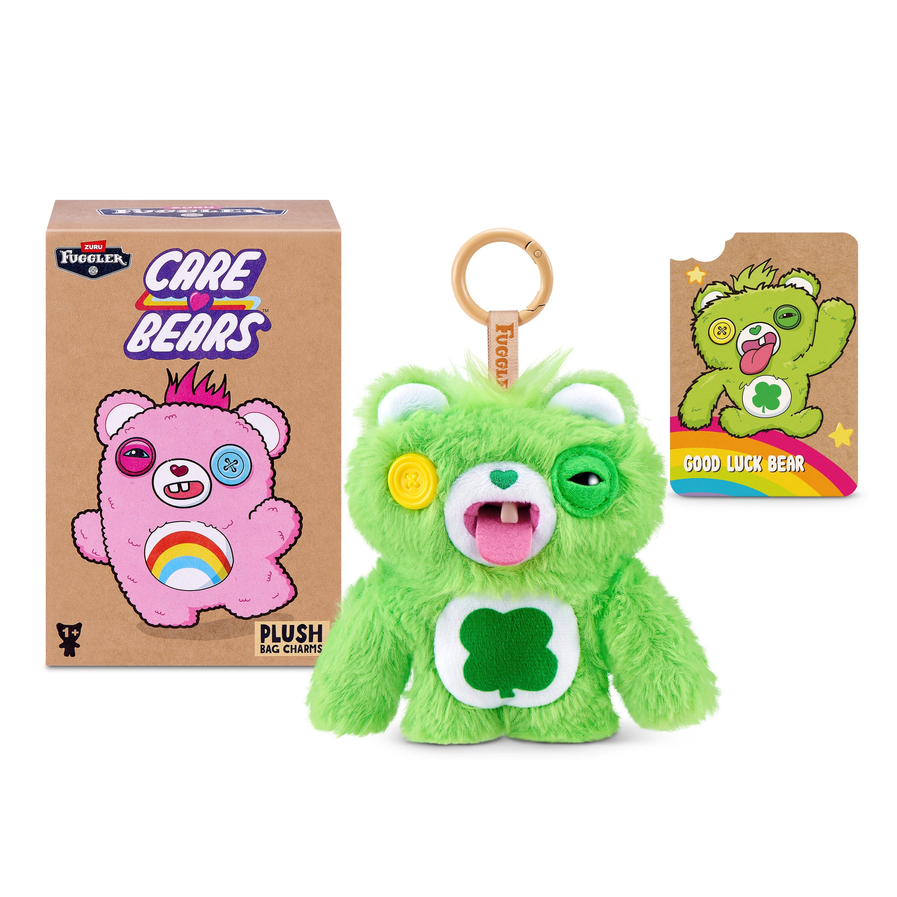 Fugglers Care Bears Plush Keyring Series 1 Blind Box (1pc) Simple Fuggler 