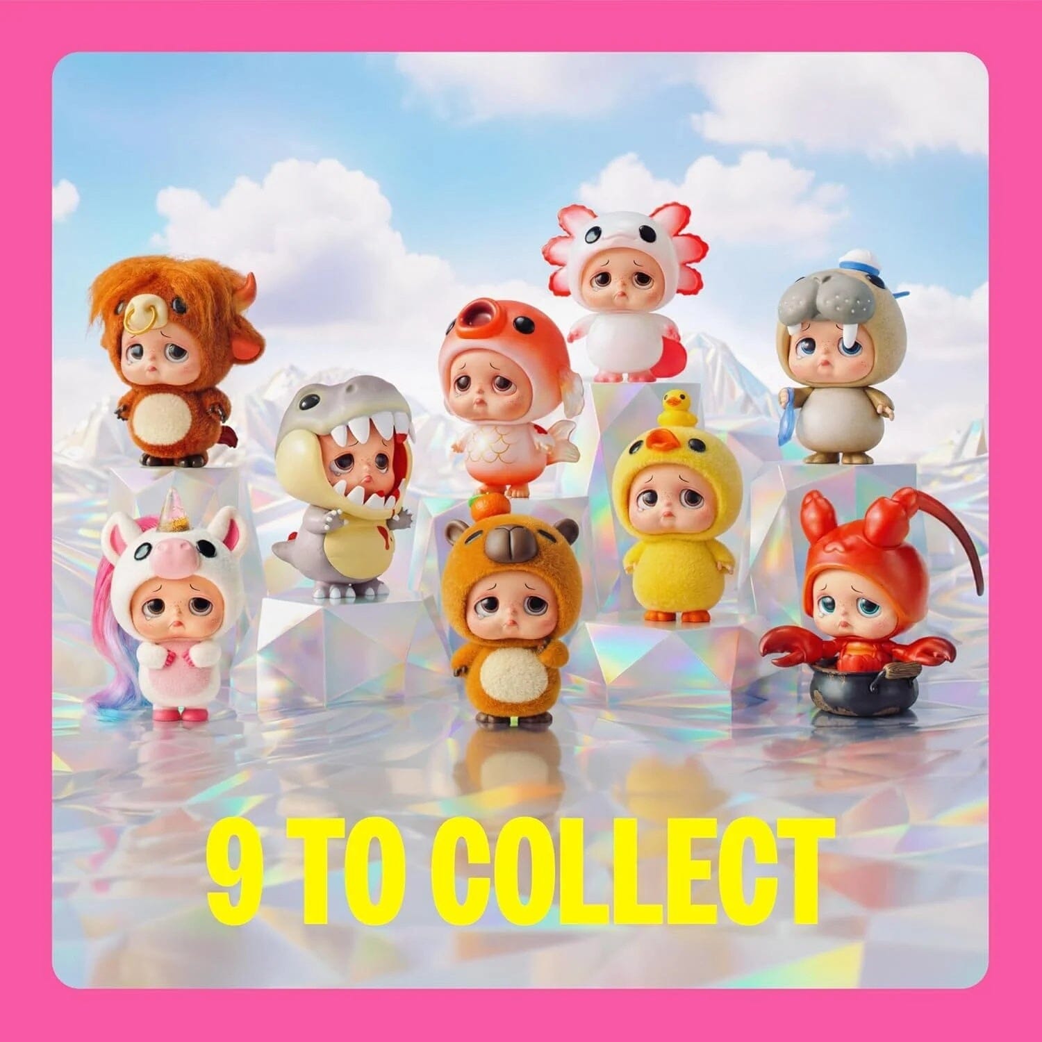 Starbox Sad Baby Animal Series 1 Figurine Blind Box (1pc) Simple Star box 