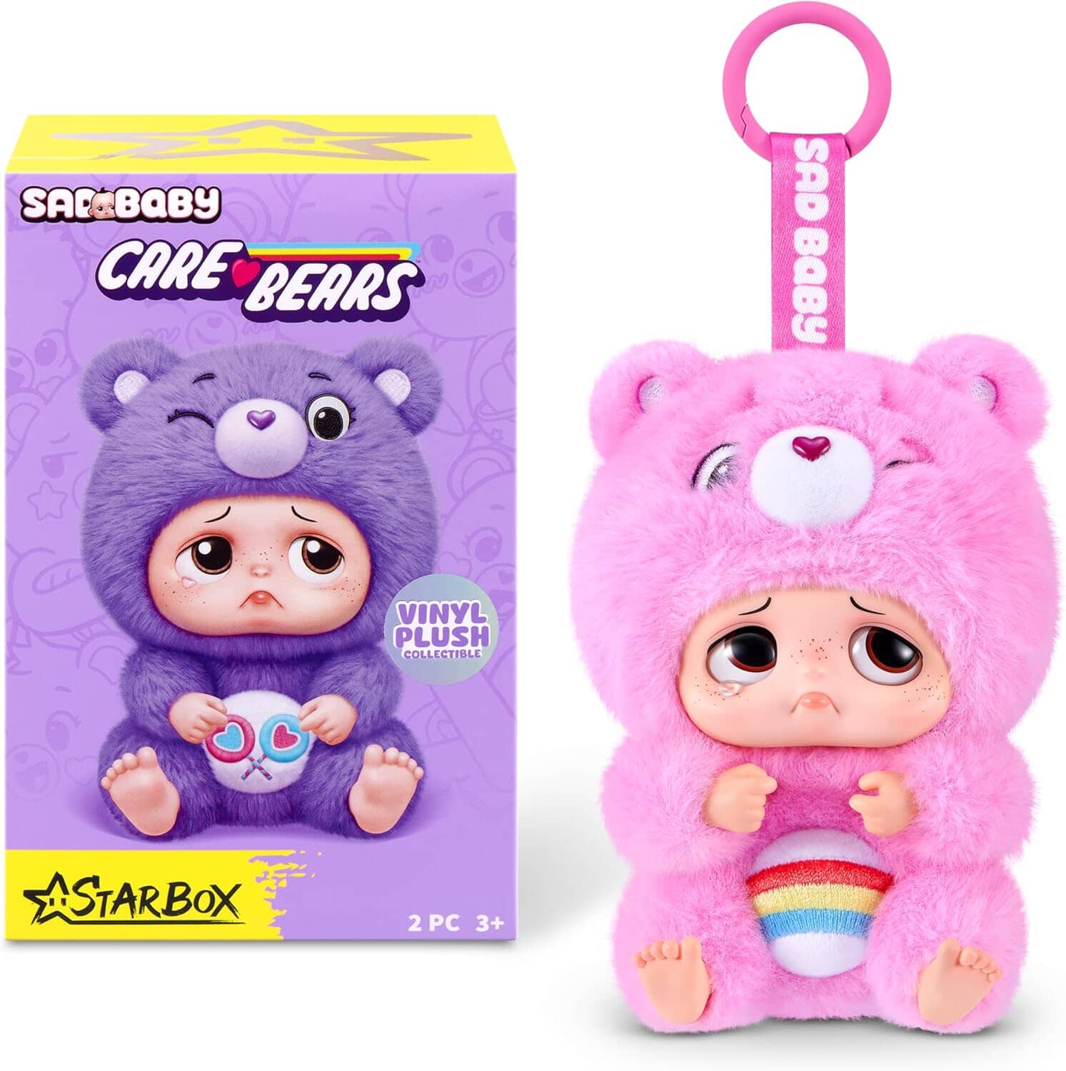 Starbox Sad Baby Care Bears Keyrings Series 1 Blind Box (1pc) Simple Star box 