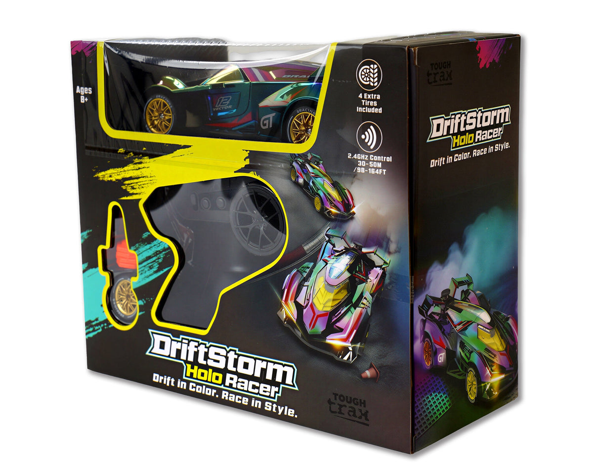 Tough Trax DriftStorm Holo Racer Holographic Drifting Remote Control Stunt Car Simple Tough Trax 
