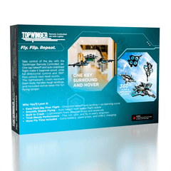 TopWinger Remote Controlled Jet with Lights – RC Foam Jet For Stunts & Easy Controls Simple TopWinger 