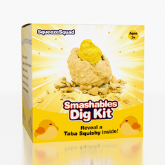 SqueezeSquad Taba Deluxe Smash and Squeeze Fidget Toy - Chick Simple SqueezeSquad 