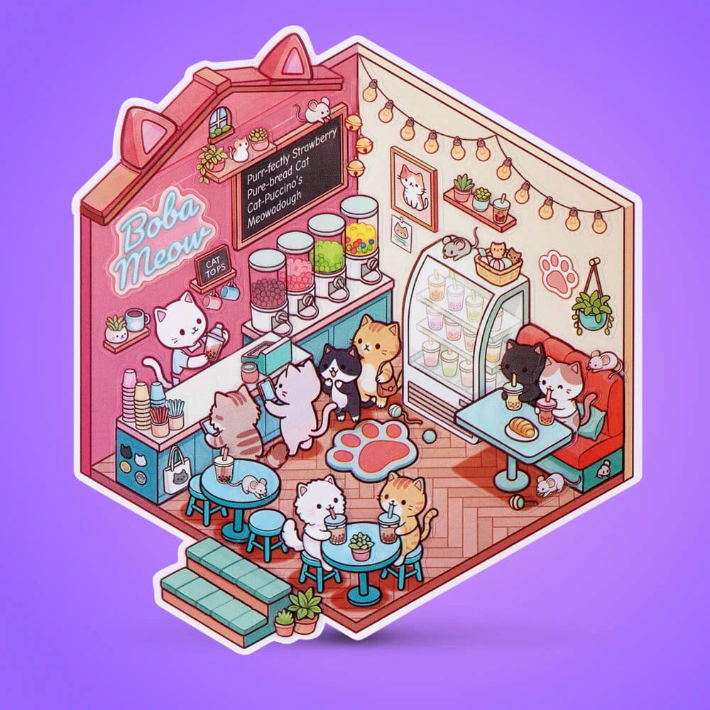 Sticker Therapy: Kawaii Kitties Set Series 1 (1pc) Ships Assorted Simple ZURU 