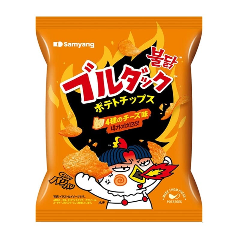 Samyang Buldak Quattro Cheese Potato Chips (55g) Simple Samyang Buldak 