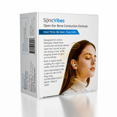 SonicVibes: Bone Conduction LightUp Earbuds Simple SonicVibes 