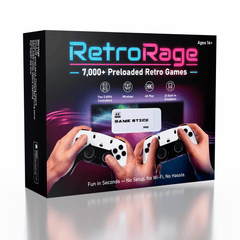 RetroRage 4K HDMI Game Stick Pro w/ 2 Controllers - Over 7000 Retro Games! Exclusive 