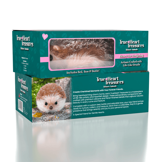 TrueHeart Treasures Reborn Animals: Henry The Hedgehog Realistic Mini Silicone Hedgehog Baby Simple TrueHeart Treasures 